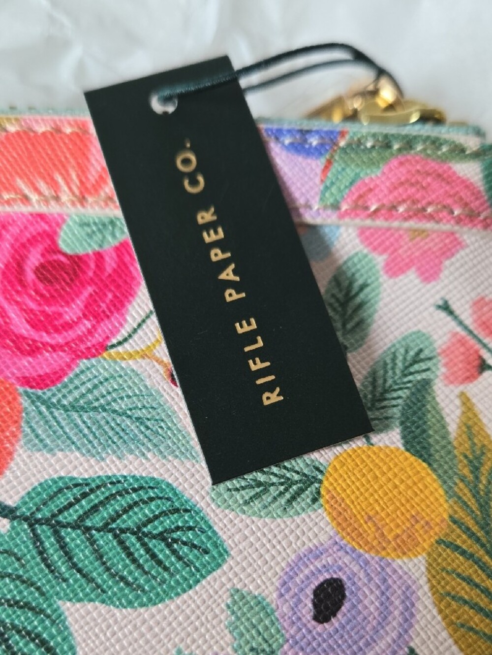 Rifle Paper Co. Pink Floral & Black Floral Zip Pouch Set - Picture 2 of 11